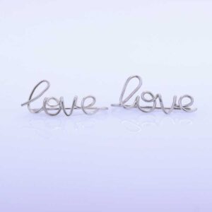 گوشواره سه بعدی Love