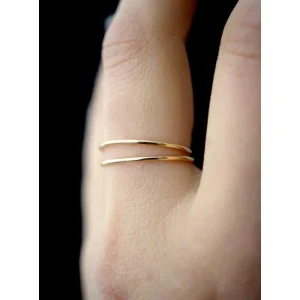 حلقه ظریف مینیمال نقره