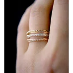 انگشتر نقره مینیمال R0137