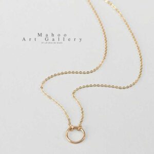 گردنبند تک حلقه مینیمال