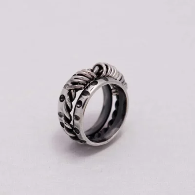 انگشتر نقره انعکاس R0155