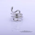 انگشتر نقره مار