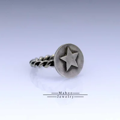 انگشتر نقره ستاره