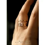 حلقه نقره مینیمال R0181
