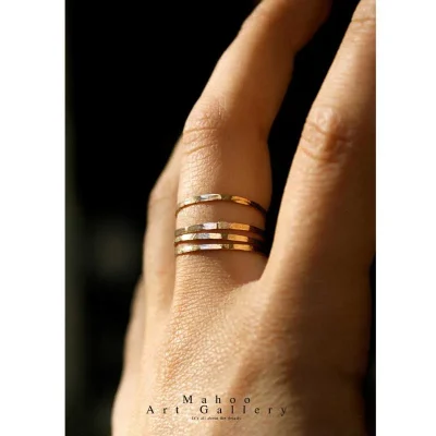 حلقه نقره مینیمال R0181