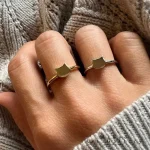 انگشتر نقره گربه