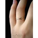 انگشتر نقره مینیمال R0145