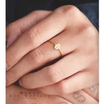 انگشتر نقره مینیمال R0175