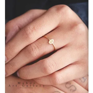 انگشتر نقره مینیمال R0175