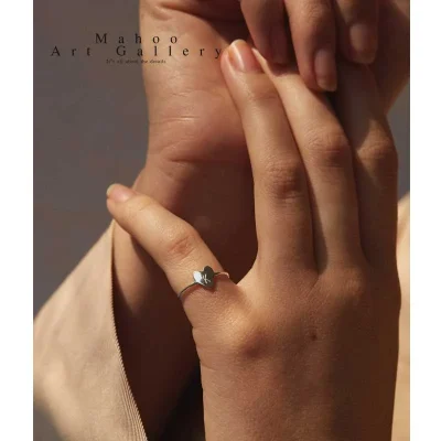 انگشتر نقره مینیمال R0176