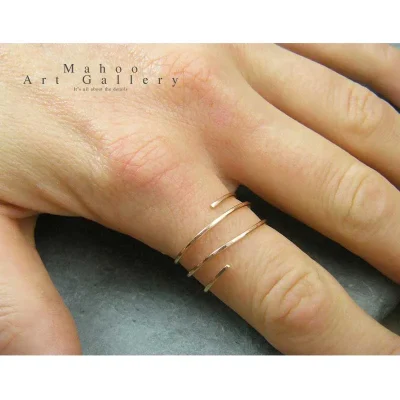 انگشتر نقره مینیمال R0178