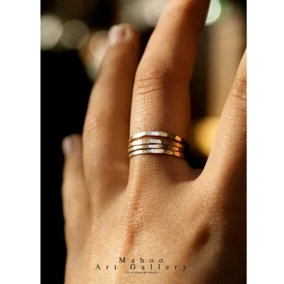 حلقه نقره مینیمال R0181