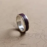 انگشتر نقره و چوب پرپل هارت
