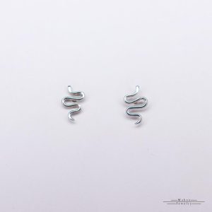 گوشواره نقره مار