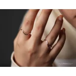 انگشتر نقره موج