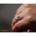 انگشتر نقره مار R0244