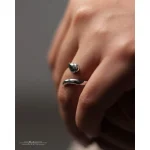 انگشتر نقره مار R0244 - تصویر 2