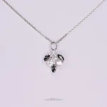 گردنبند نقره اطلس مینیمال با نگین نانو - تصویر 6