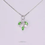 گردنبند نقره اطلس مینیمال با نگین نانو - تصویر 9