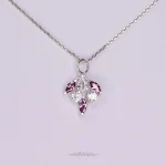 گردنبند نقره اطلس مینیمال با نگین نانو - تصویر 11