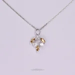 گردنبند نقره اطلس مینیمال با نگین نانو - تصویر 12