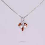 گردنبند نقره اطلس مینیمال با نگین نانو - تصویر 14