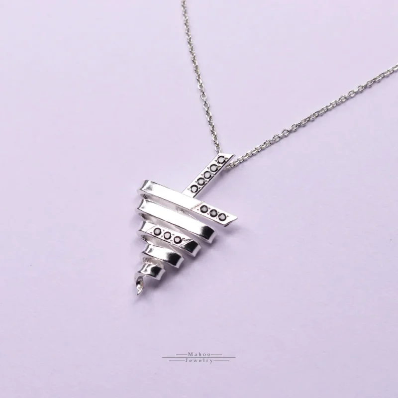 گردنبند نقره زلف 2