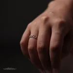 انگشتر نقره زنجیر کارتی