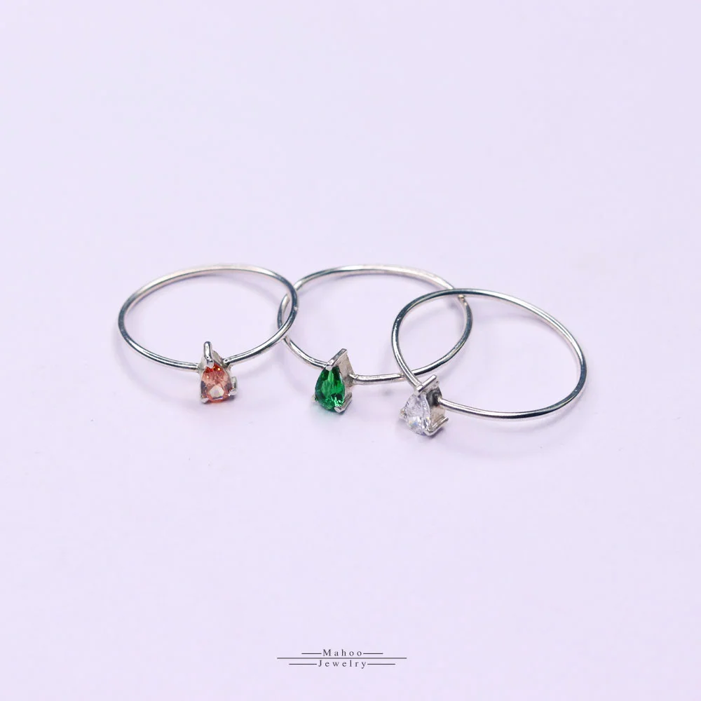 R0230 انگشتر نقره مینیمال R0230