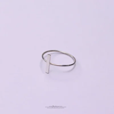 انگشتر نقره مینیمال R0240