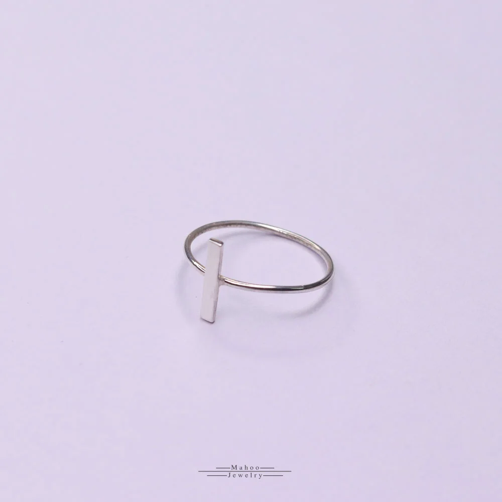 انگشتر نقره مینیمال R0240