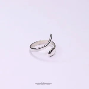 انگشتر نقره مار R0244