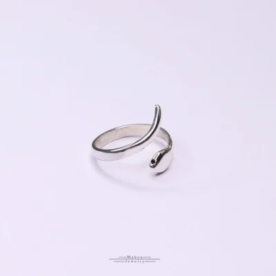 انگشتر نقره مار R0244