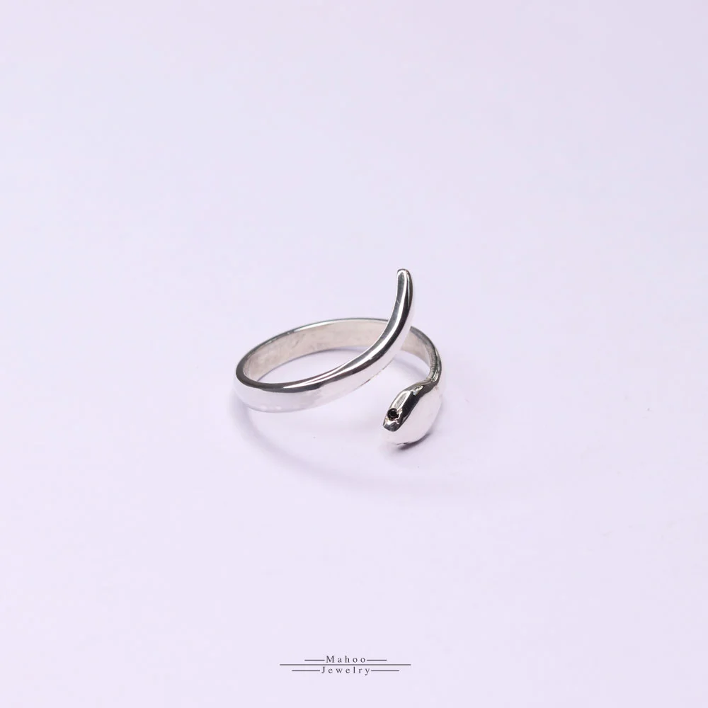 R0244 انگشتر نقره مار R0244