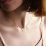 گردنبند نقره مرغ مگس خوار مینیمال - تصویر 2