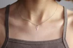 گردنبند نقره بستنی مینیمال - تصویر 3