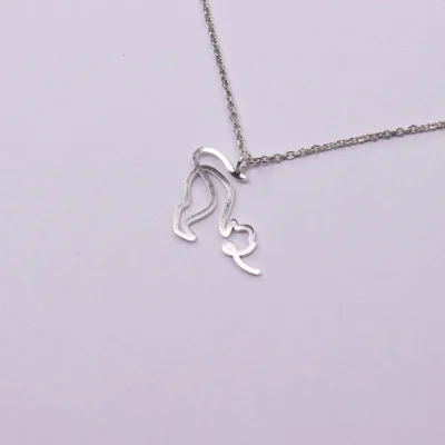 گردنبند نقره گربه مینیمال