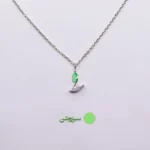 گردنبند نقره مینیمال شاپرک - تصویر 8