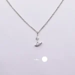 گردنبند نقره مینیمال شاپرک - تصویر 9